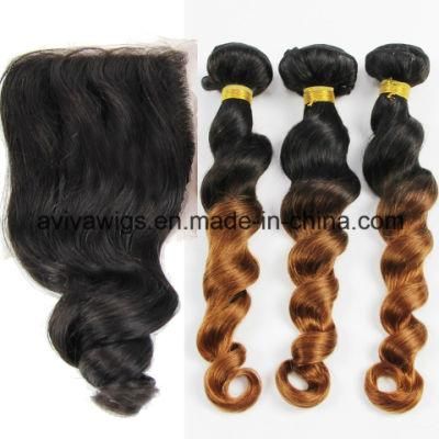 Loose Wave 100% Virgin Hair Ombre Natural Virgin Hair Extension