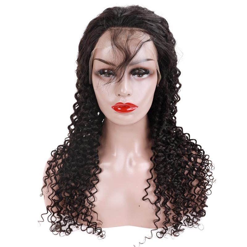 Human Hair Curly Wig 150 180 Density 100% Remy Human Hair Lace Frontal Wigs