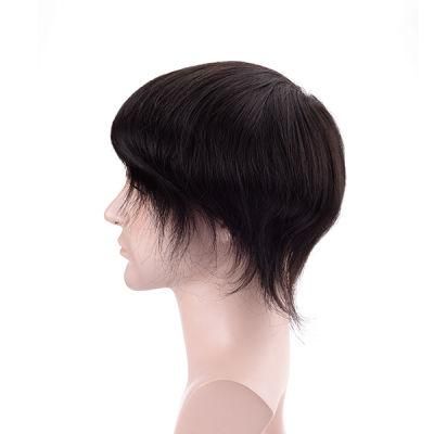 European Hair Dark Brown Thin Skin Natural Hair Systems