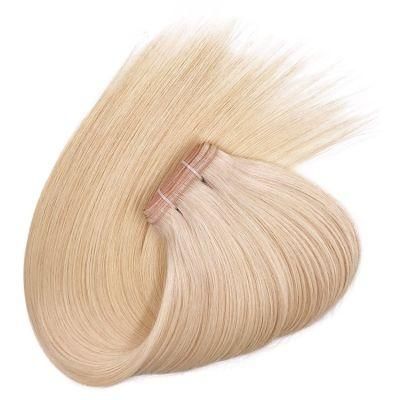 European Hair Bundles Double Drawn Raw Unprocessed Flat Weft Hair Extensions