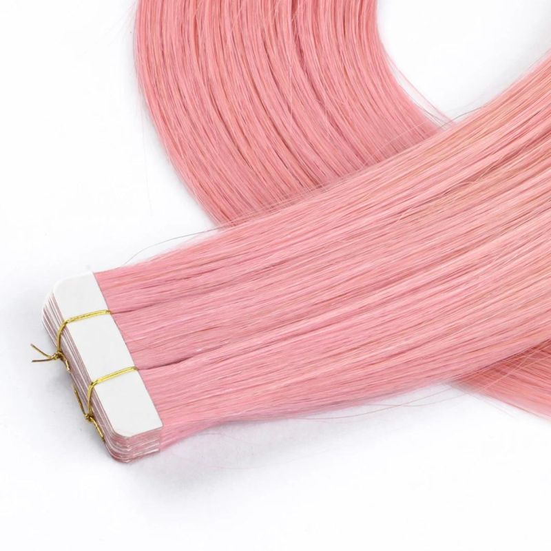 Hair with Tape in Hair Extensions 100% Real Natural Human Hair adhesive Extension Hair
