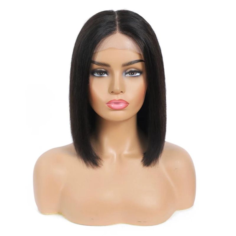 Kbeth Pixie Cut Short Full Lace Wig 2021 Fashion 11A Custom Accept Straight Ladies Cute Cool 11A Trendy Summer Season Bob Human Hair Wigs Ready to Ship
