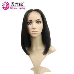 Hot Selling Swiss Lace Wig Full Lace Wig Virgin Brazilian Human Hair Short Bob Lace Wig Straight