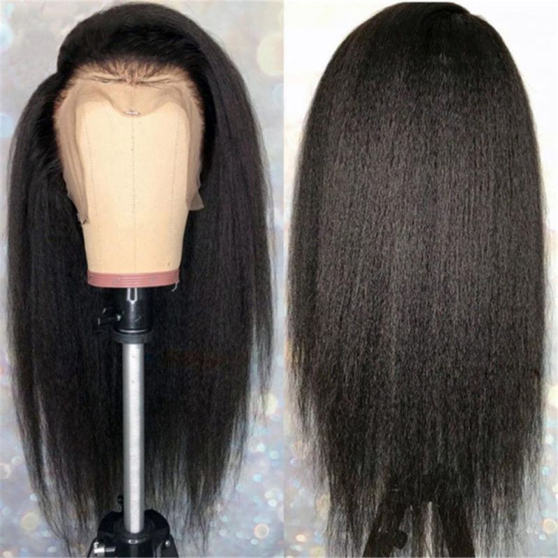 Kinky Curly Yaki 13X4 Lace Front Human Hair Wigs for Black Women 20-30 Inch Human Hair Wigs Brazilian Frontal Wig