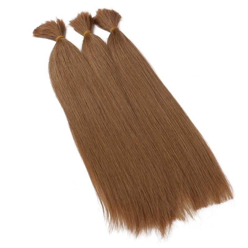 Raw Hair Unprocessed Factory Wholesale Natural Virgin 100% Human Remy Hair Extension Cuticle Aligned Bulk Hair Bulk for Braiding