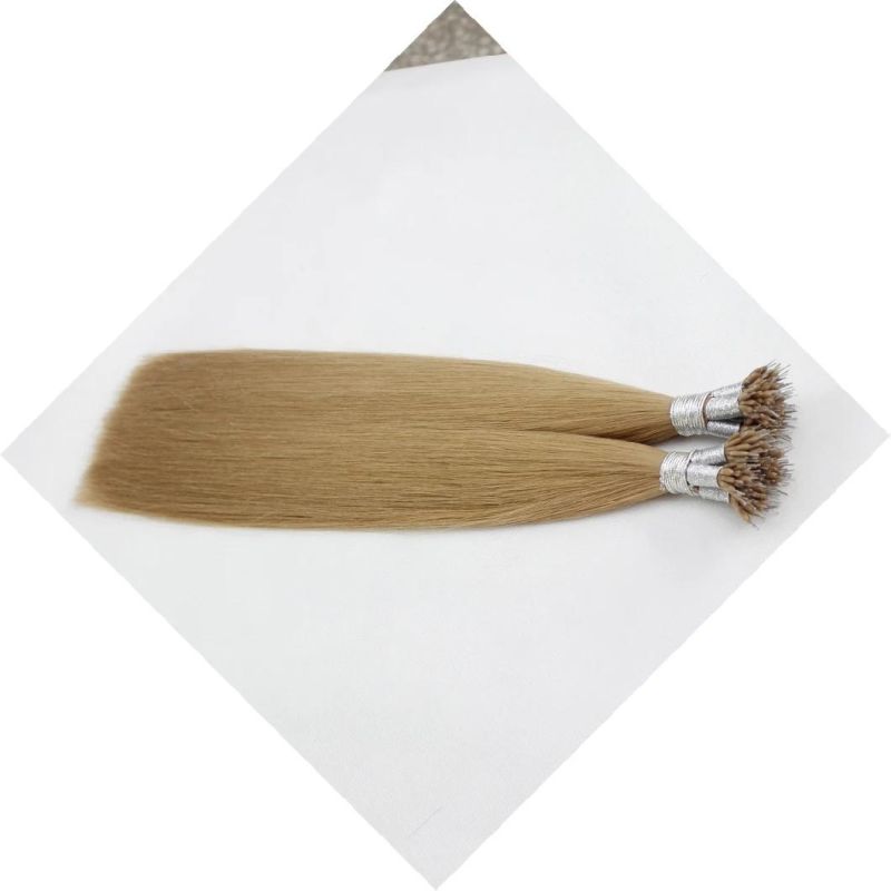 Nano Ring Extensions Brazilian Straight Human Hair Bundles 27 Color Remy Human Hair Extensions