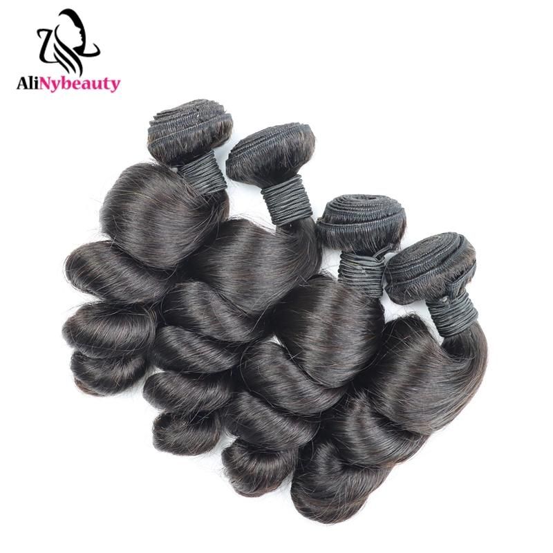 Alinybeauty Wholesale 12A Grade Peruvian Hair, Virgin Peruvian Hair Bundles, Loose Wave Raw Indian Hair Unprocessed