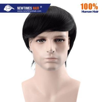 Transparent Thin Skin Men Toupee Human Hair