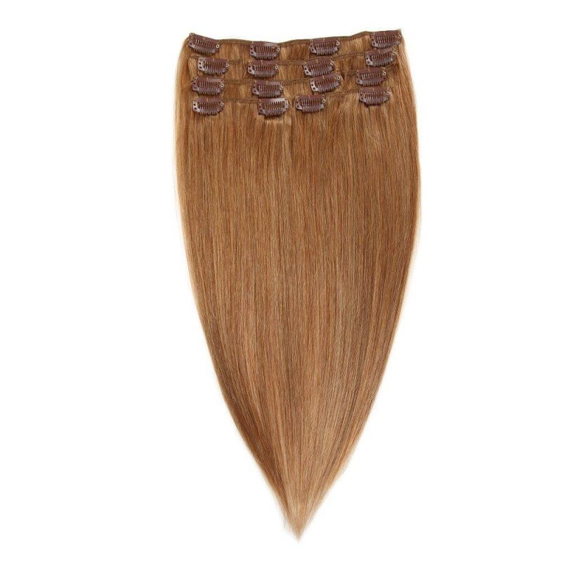 100% Human Hair Extension Clip in Hair Extensions 7PCS for Full Head (AV-CH100-20-1210-20-60)