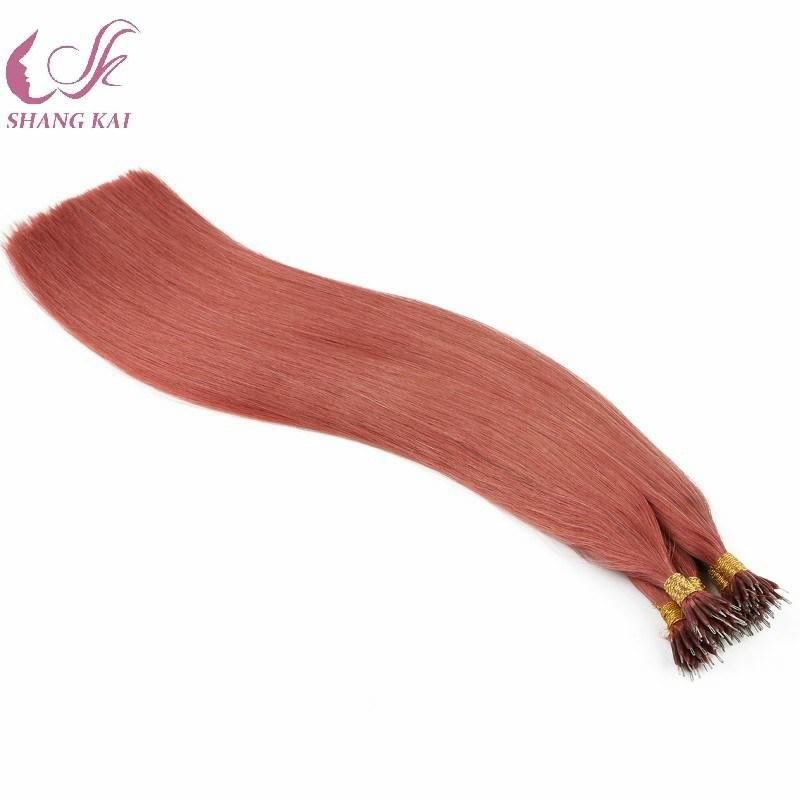 Wholesale Beautiful Virgin Hair Nano Ring Hair Extensions for White Women