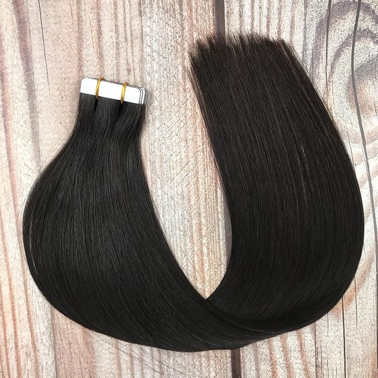 Russian Human Hair Double Drawn Invisible Remy Tape in Hair Extensions #2
