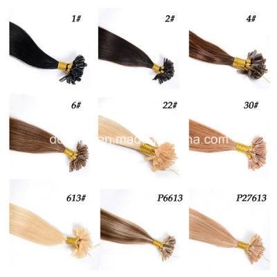 100% Human Hair Nail Hair, U Tip Hair Extensions