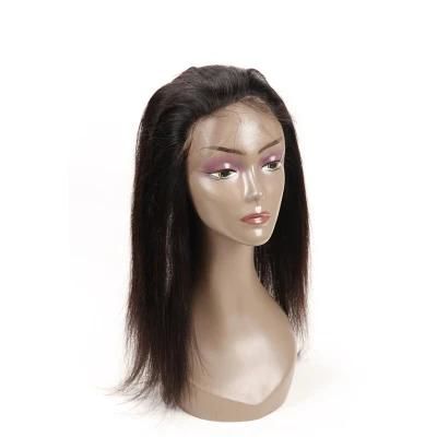 Unprocessed Natural Remy Brazalian Human Hair Straight Weft 360 Lace Frontal Closure