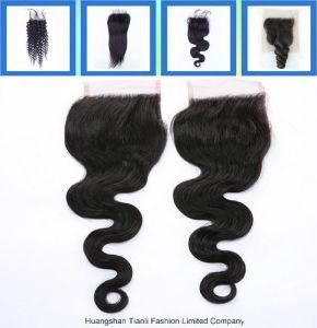 Brazilian Virgin Hair 100% Human Lace Closure Hairpieces