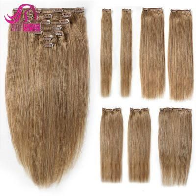 Clip-in Human Hair Extensions Brazilian Virgin Hair Clips Ins