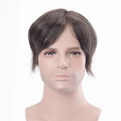Delicate Lift Injected Super Thin Skin Base Gray Male Hair System
