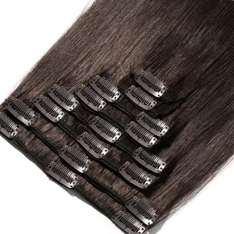 100% Virgin Hair 7PCS 80gram Clip in Human Hair Extension (AV-CH80-14-2)