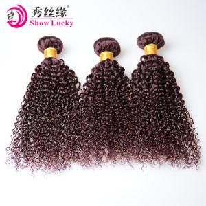 Unprocessed Natural Wine Red Brazil Afro Kinky Curly Virgin Human Brazilian Hair