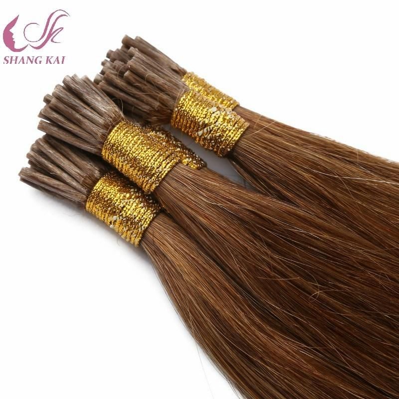 High Quality Hair Extension Virgin Remy Thick End Keratin I Tip Hair Extension