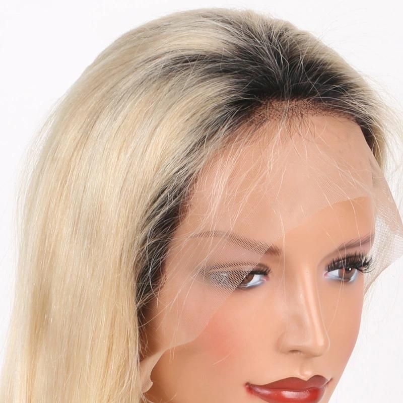 Brazilian Human Virgin Hair T1b/613 Frontal Lace Wig