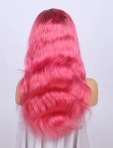 Brazilian Silky 1b/Pink Body Wave Wig