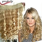 Brazilian Virgin Hair Extension Flip Virgin in Halo Hair Extension Human Hair