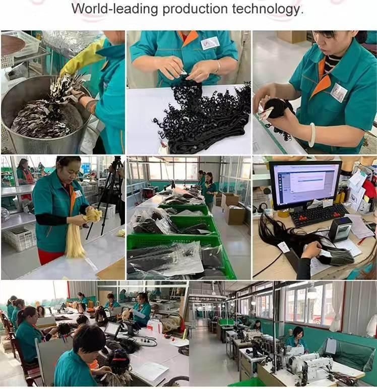Qingdao Hair Factory Remy Human Hair PU Clip in Hair Extensions.