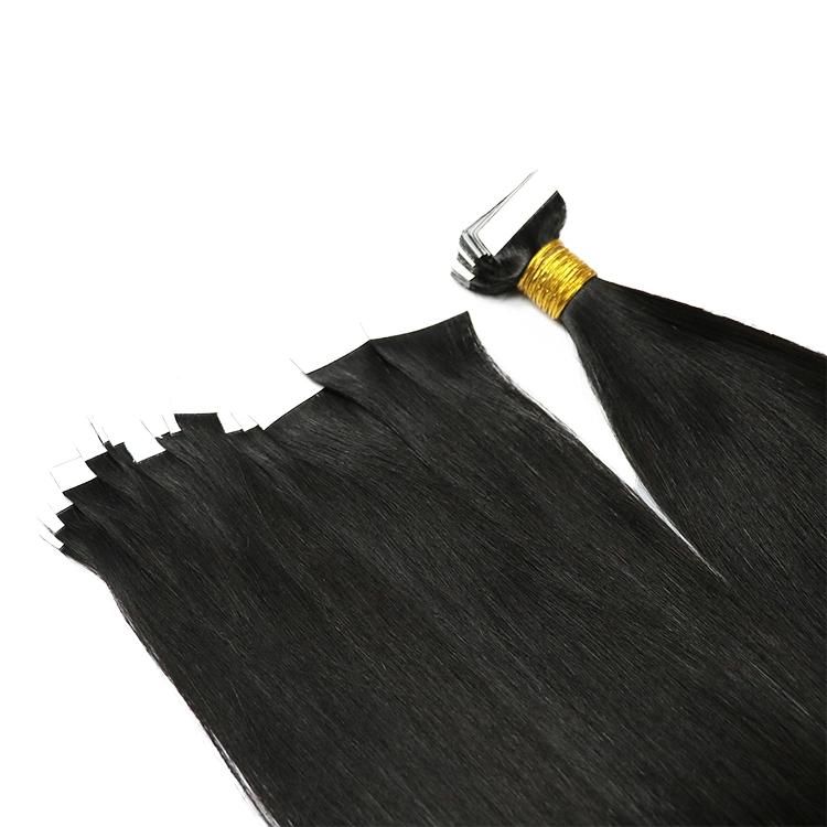 Wholesale 10A Grade Double Drawn Straight 100% Virgin Brazilian Human Hair Tape in Hair Extensions