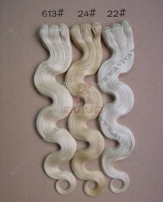 Virgin Hair Remy Hair Blonde Color Hair Weft Human Hair Extension