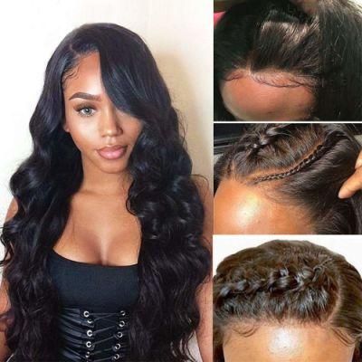 150% Density 13X4 Lace Front Body Wave Wigs Natural Color 20 Inches