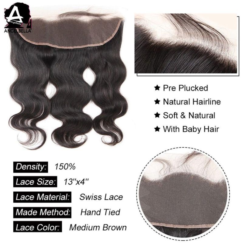 Angelbella New Arrived Three Hair Bundles with 13X4 13X6 Lace Frontal