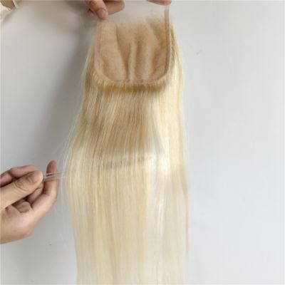 613 Blonde Brazilian Human Hair 4*4 Closure