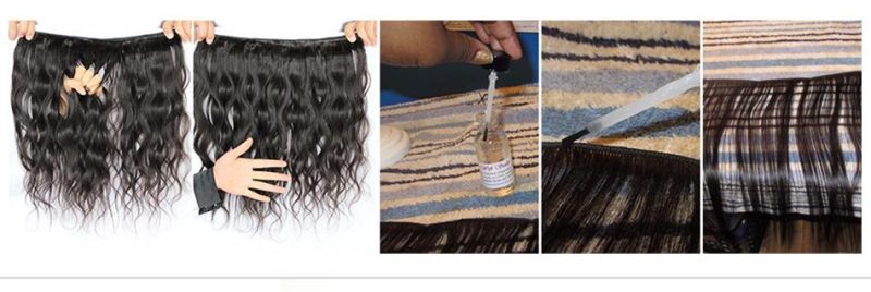 Brazilian Body Wave Clip in Human Hair Extensions 8 PCS/Set Natural Color Clip Ins Remy Hair 20 Inches 120gram