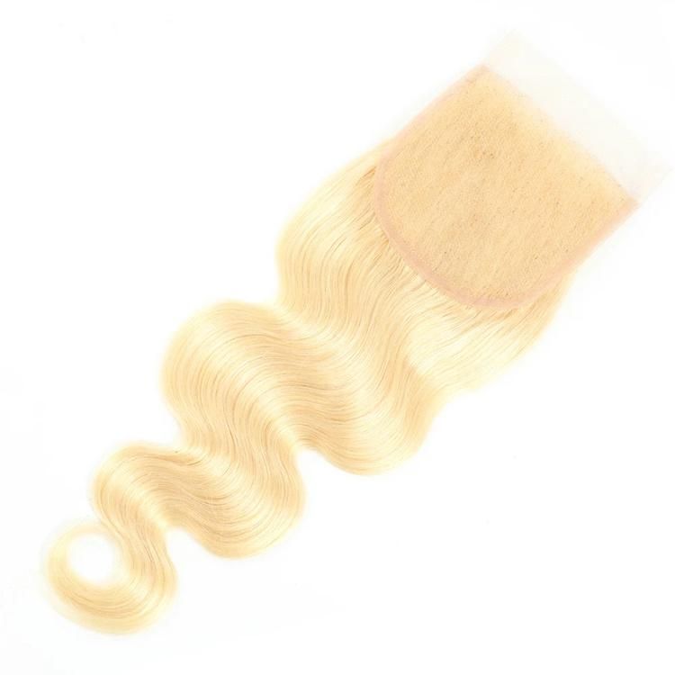 Kbeth Skin Transparent Lace Closure for Black Women 5*5 6*6 7*7 No Shedding Hair Bulk Body Wave Brazilian Hair 613 Blonde Human Hair Closures Wholesale