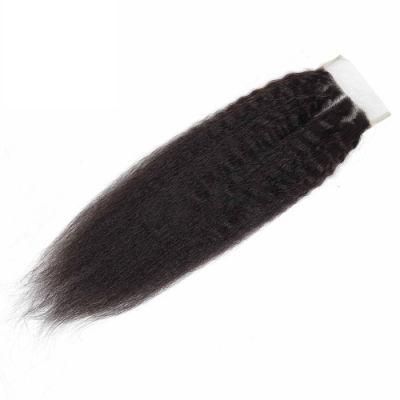 Kinky Straight Human Hair Customized Hair Clips Hair Closure