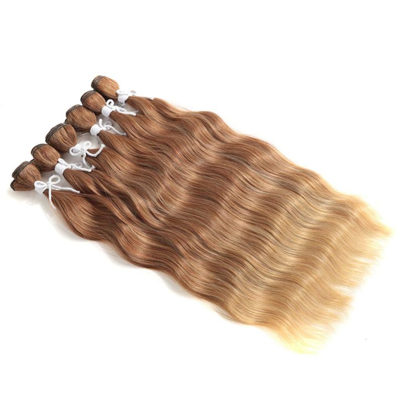Water Wave Brazilian Human Hair Bundles Hair Extensions Ombre Blond Remy Hair Weave Bundles 20 Inches