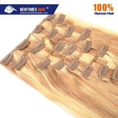 Stock Immediate Shipment Clip Remy Human Hair Extension