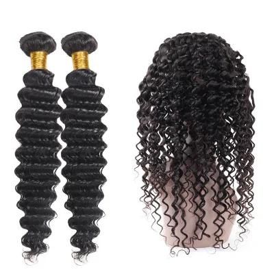 Best Selling Brazilian Human Hair 360 Lace Frontal with Bundles