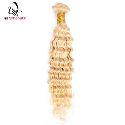 Brazilian Deep Wave 613 Hair Bundles Blonde Human Hair