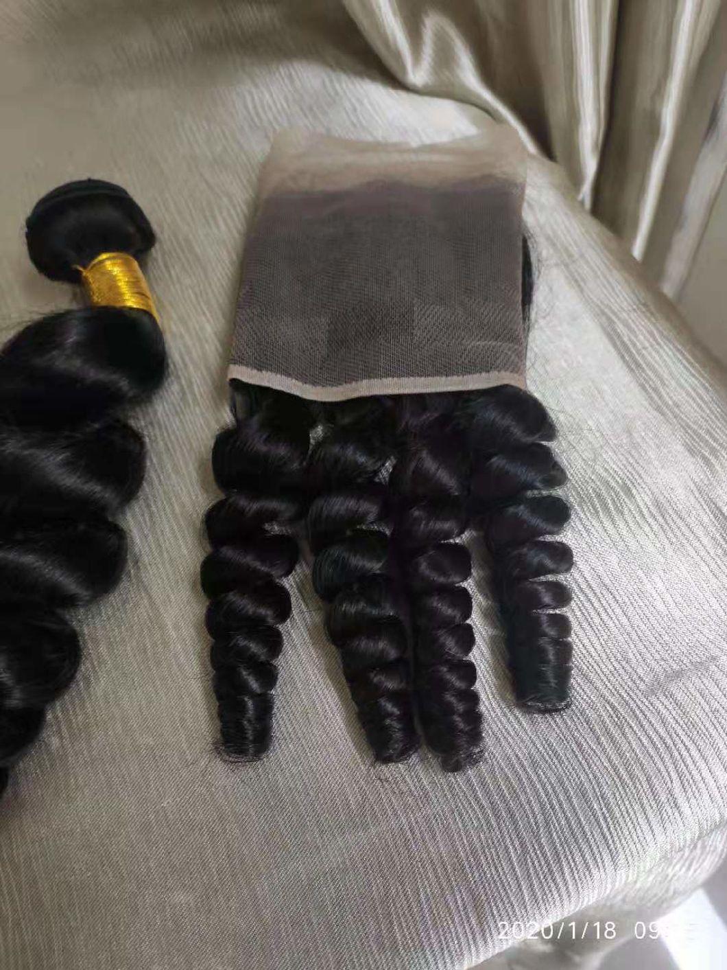 Large Stock Mink Hair Bundles Loose Wave Malaysian Human Hair Bundles