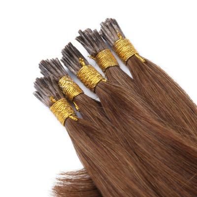 Hair Straight Machine Remy Hair Extensions 0.8g/PCS 50PCS/ Set Straight Keratin I Tip Human Hair