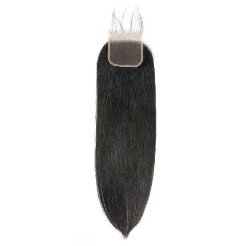 No Tangle Cheap Factory Price Unprocessed Wholesale Virgin Brazilian Hair Straight Bundles and Closure Free Part