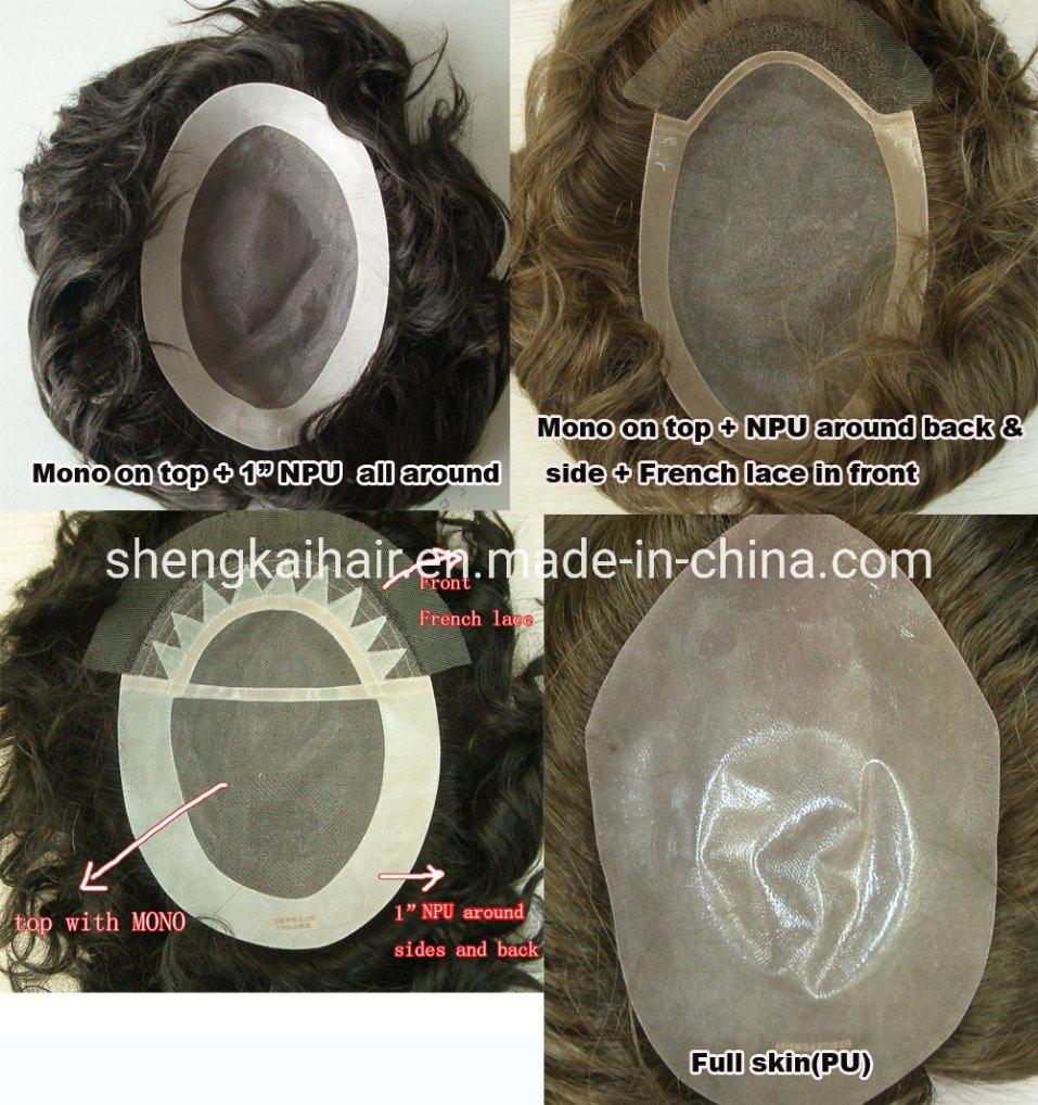 Premium Quality Human Hair Toupee for Men