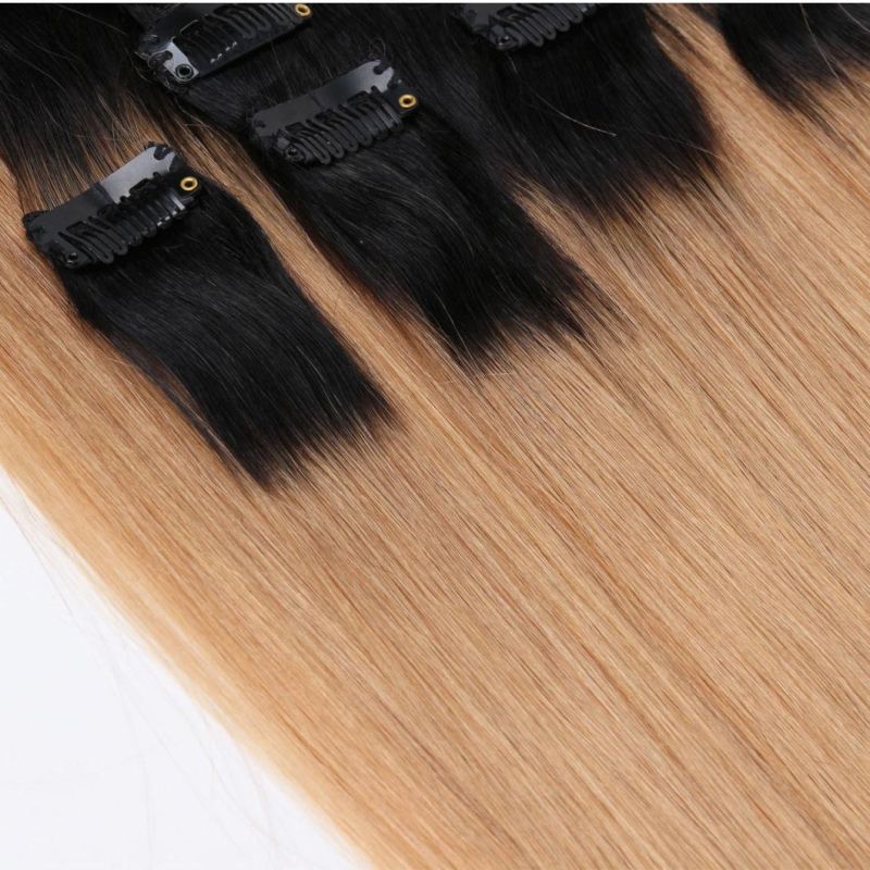 Xuchang Hair Factory 100% Remy Clip in Hair Extensions 220 Grams Loose Curly Indian Remy Clip in Human Hair Extensions