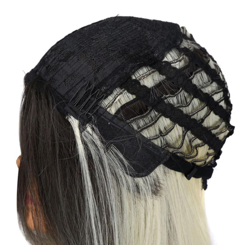 Hot Selling Blonde Color Wholesale Prices Water Wave Synthetic Wig