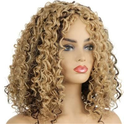 Custom Heat Resistant Short Curly Afro Synthetic Cosplay Wigs