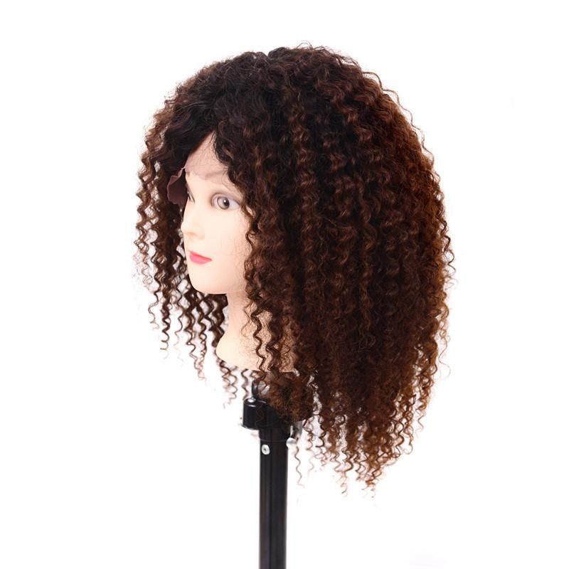 Red Black 1b/27# Afro Wig Kinky Curly Wigs for Black Women Blonde Mixed Brown 250g None Synthetic 100% Human Hair Wigs