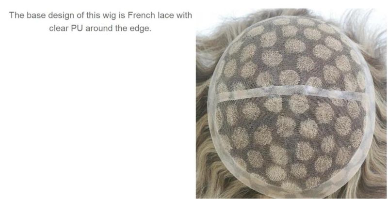 French Lace with PU Around The Sides - Master Crafted - High Quality Men′s Toupee