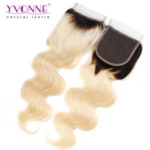 Yvonne Fashion Wholesale Brazilian Human Hair #613 Body Wave Lace Closure