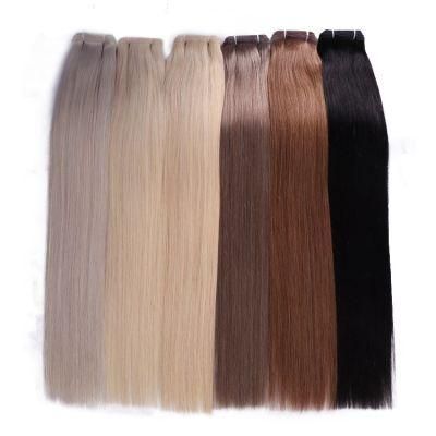 Cuticle Aligned Virgin Hair Flat Weft Hair Extensions Human Hair Bundles